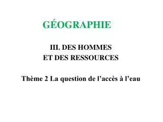 g ographie