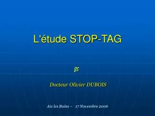 l tude stop tag