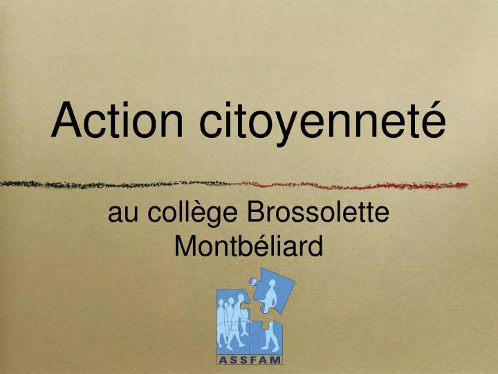 action citoyennet au coll ge brossolette montb liard