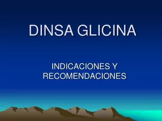 DINSA GLICINA