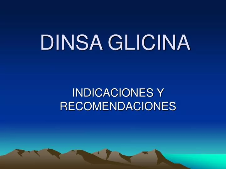 dinsa glicina