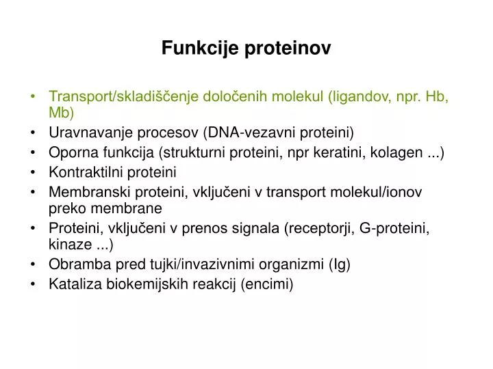 funkcije proteinov