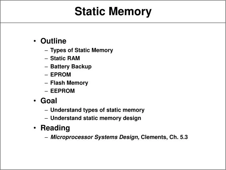 static memory