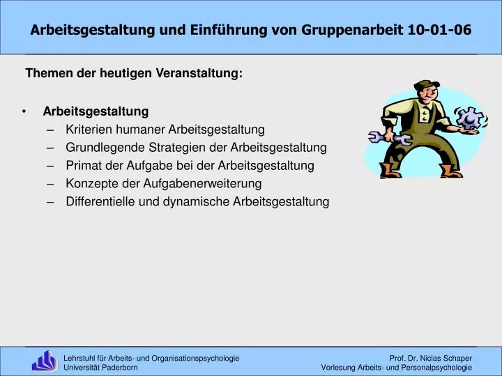 arbeitsgestaltung und einf hrung von gruppenarbeit 10 01 06