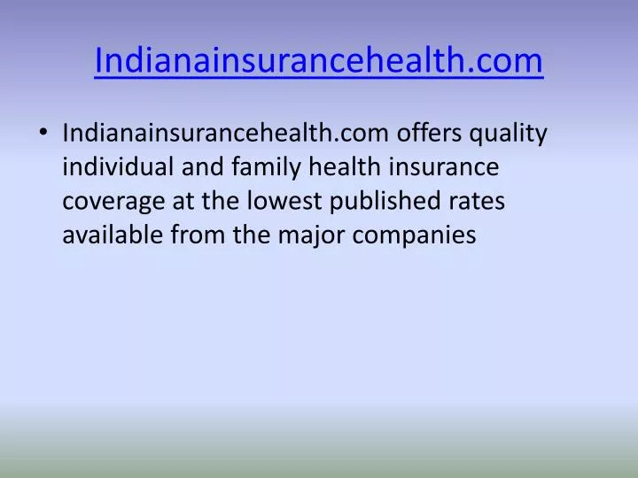 indianainsurancehealth com