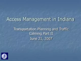 Access Management in Indiana