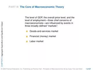 PART III The Core of Macroeconomic Theory