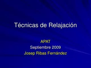 t cnicas de relajaci n
