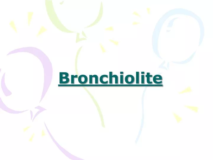 bronchiolite