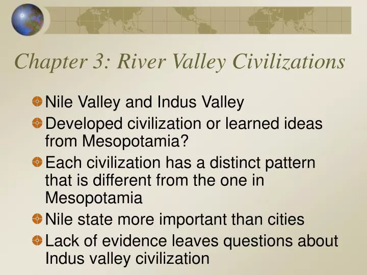 chapter 3 river valley civilizations