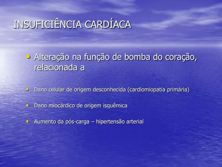 PPT - INSUFICIÊNCIA CARDÍACA PowerPoint Presentation, Free Download ...