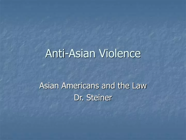 anti asian violence