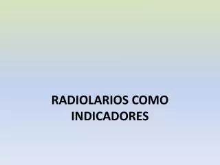 radiolarios como indicadores