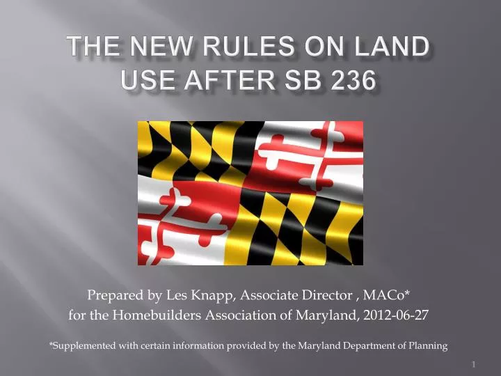 the new rules on land use after sb 236