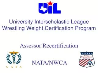 University Interscholastic League Wrestling Weight Certification Program