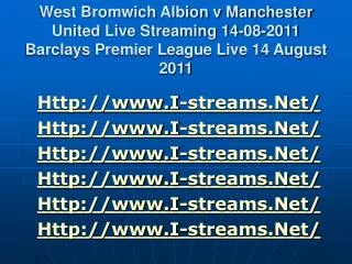 watch west bromwich albion v manchester united live streamin