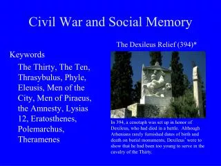 Civil War and Social Memory