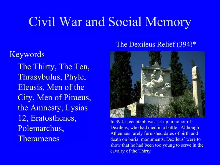 civil war and social memory
