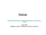 Matlab - slide 1