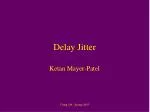 Delay Jitter - slide 1