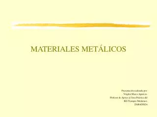 materiales met licos
