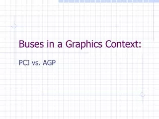 buses in a graphics context