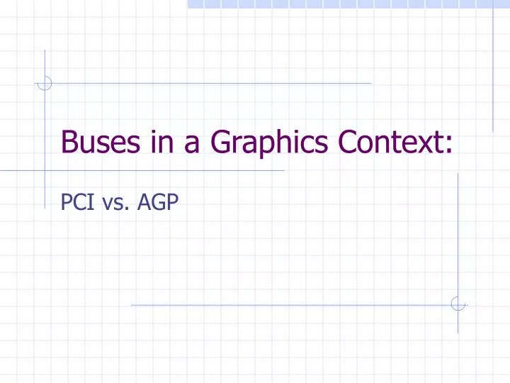 buses in a graphics context