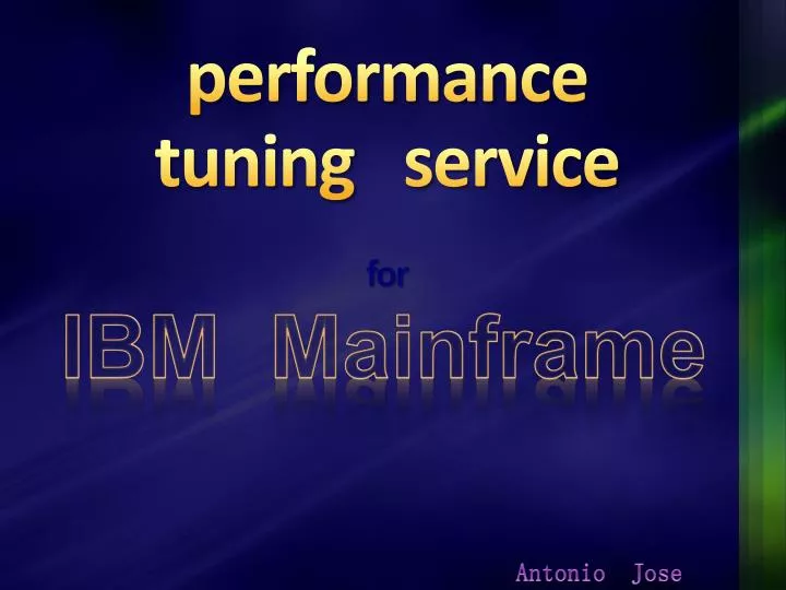performance tuning service for