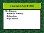 Bayesian Spam Filters - slide 1