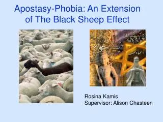 Apostasy-Phobia: An Extension of The Black Sheep Effect