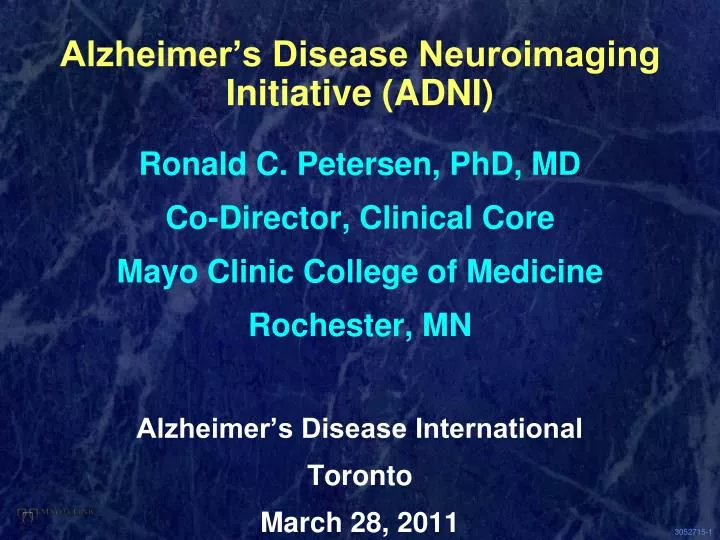 alzheimer s disease neuroimaging initiative adni