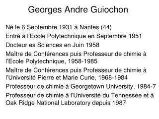 georges andre guiochon