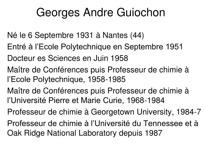 georges andre guiochon