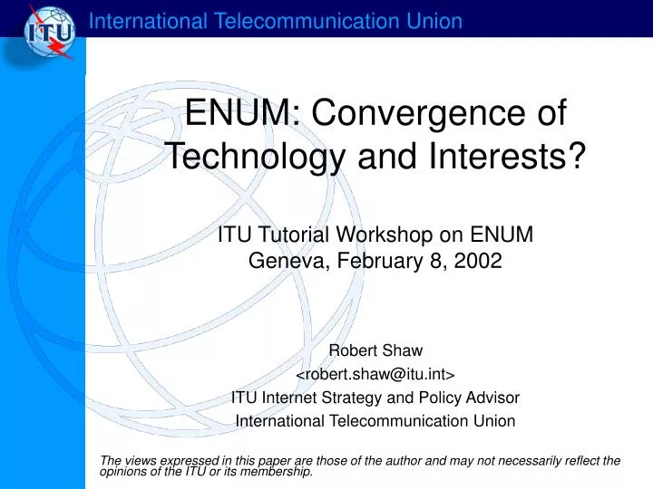 enum convergence of technology and interests
