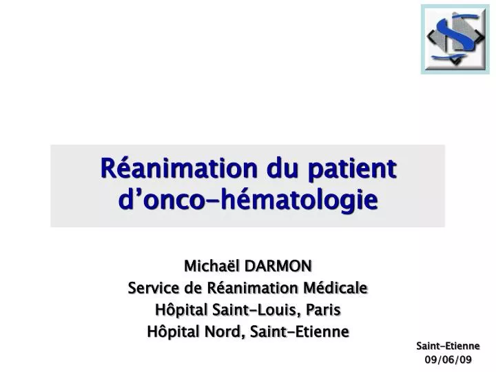 r animation du patient d onco h matologie