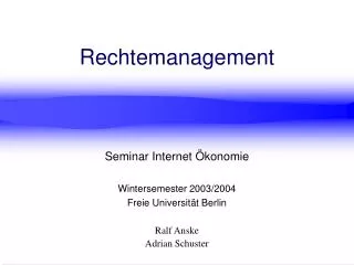 rechtemanagement