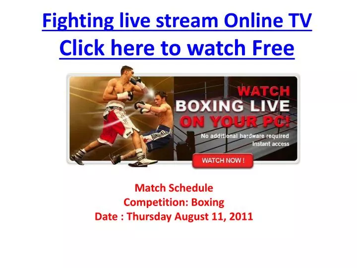fighting live stream online tv click here to watch free