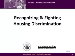 Recognizing &amp; Fighting Housing Discrimination