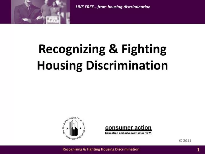 recognizing fighting housing discrimination