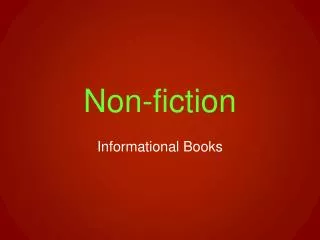 Non-fiction