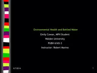 Environmental Health and Bottled Water