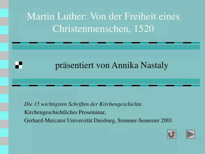 martin luther von der freiheit eines christenmenschen 1520