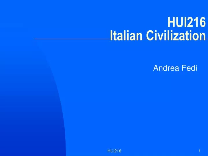 hui216 italian civilization