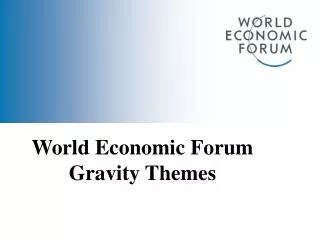 World Economic Forum Gravity Themes