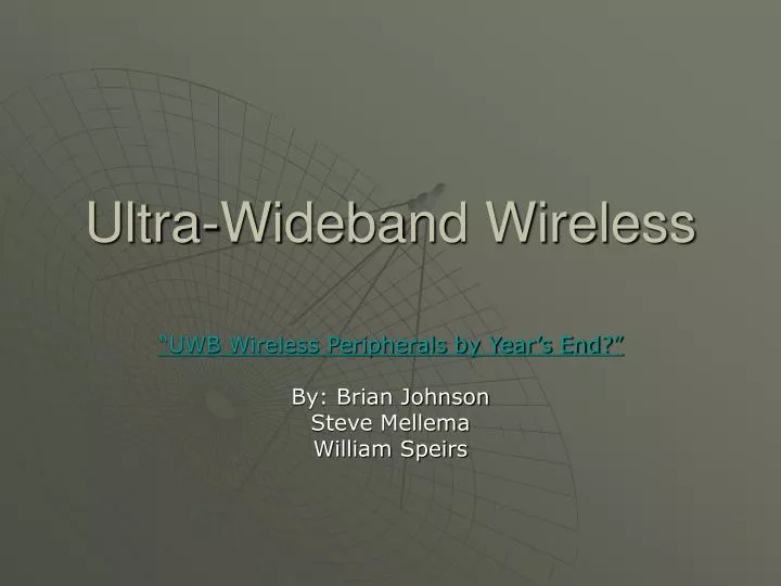 ultra wideband wireless