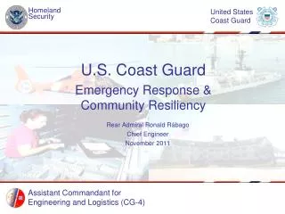 U.S. Coast Guard Emergency Response &amp; Community Resiliency