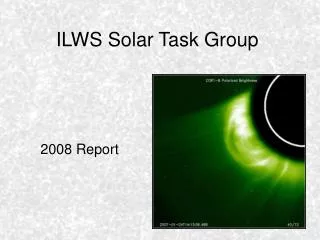 ILWS Solar Task Group
