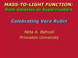 MASS-TO-LIGHT FUNCTION: from Galaxies to Superclusters