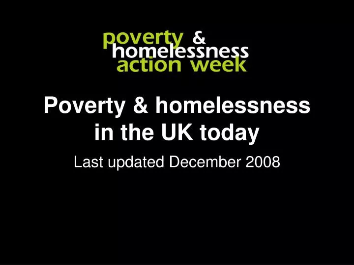 poverty homelessness in the uk today