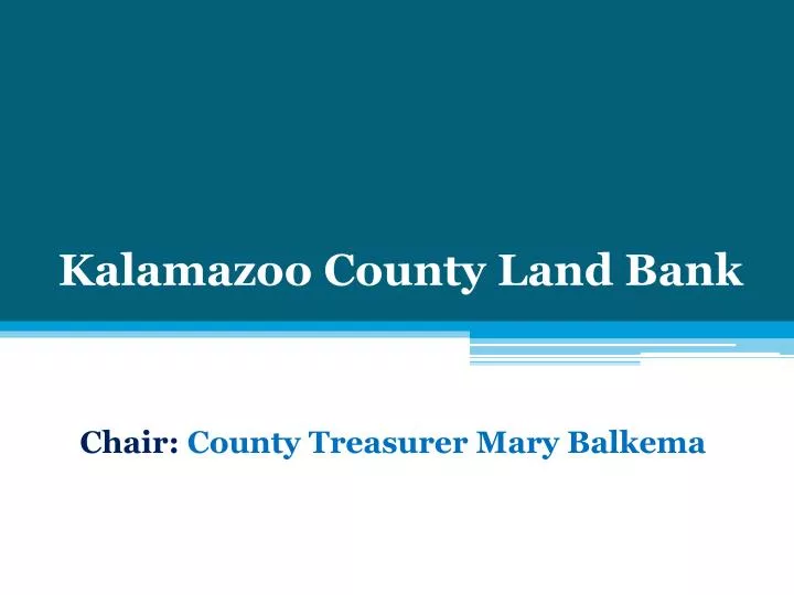 kalamazoo county land bank